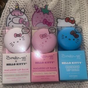 3 Hello Kitty Macaron Lip Balm limited Edition